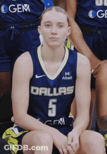 Female Dallas Basketball Player Posing GIF