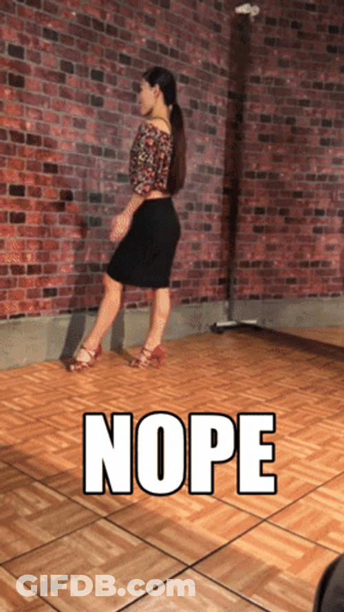 Female Dancer Bad Dancing Prank GIF