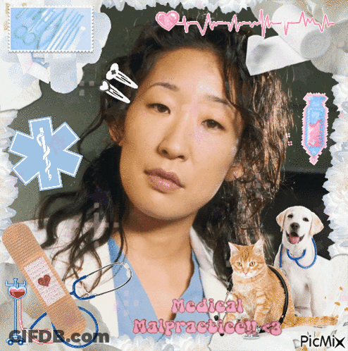 Female Doctor With Medical Malpractice On Bottom GIF
