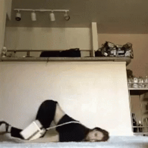 Female Dragging Body Like Worm GIF