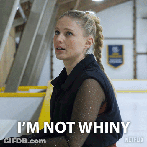 Female Figure Skater Says I'm Not Whiny Netflix Ad GIF
