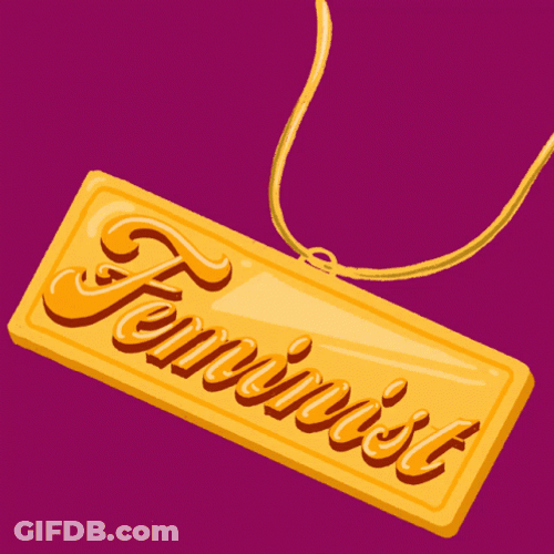 Female Minimal Gold Necklace GIF