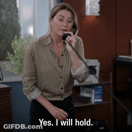 Female Person Talking To Someone On Telephone GIF