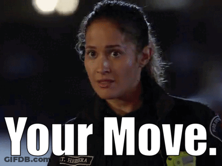 Female Police Officer Saying Your Move GIF