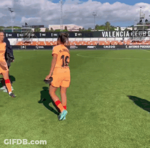 Female Soccer Player Number 10 GIF