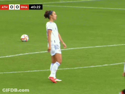 Female Soccer Player Number 14 GIF