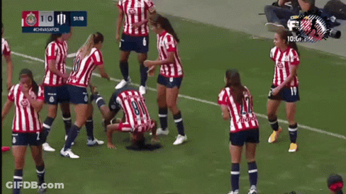 Female Soccer Player Number 18 GIF