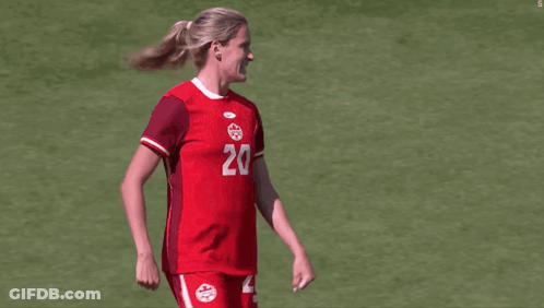 Female Soccer Player Number 20 GIF