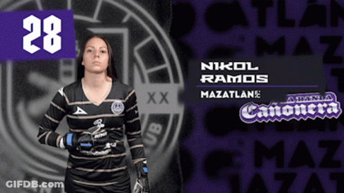 Female Soccer Player Number 28 GIF