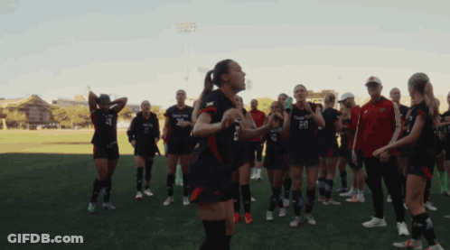 Female Soccer Players Number 20 On Field GIF