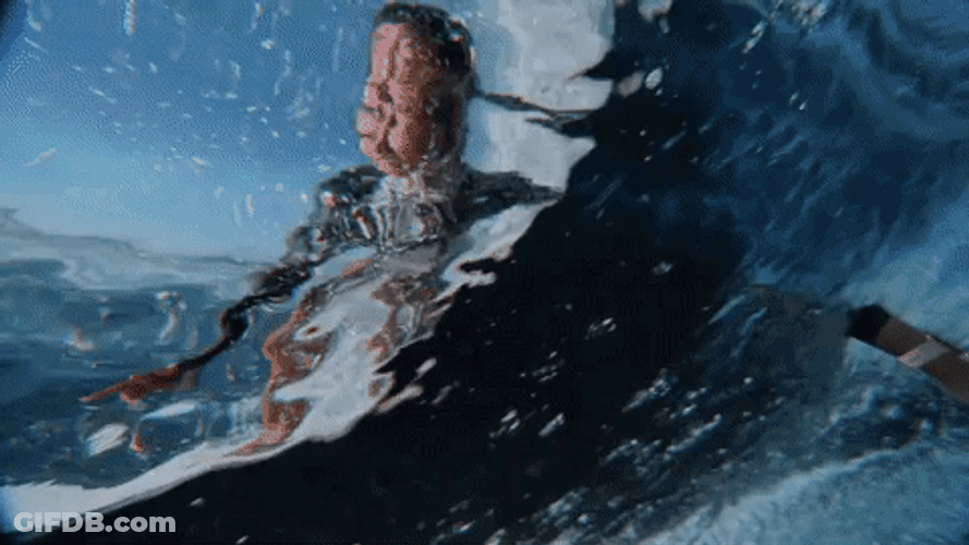 Female Surfer Wearing Apple Watch GIF