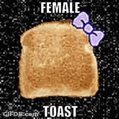Female Toast Bread GIF