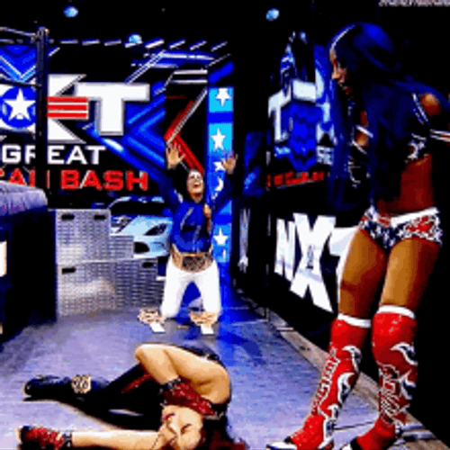 Female Wrestler Bow Down GIF