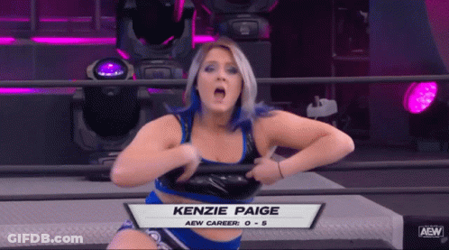Female Wrestler Kenzie Paige Wrestling Show GIF