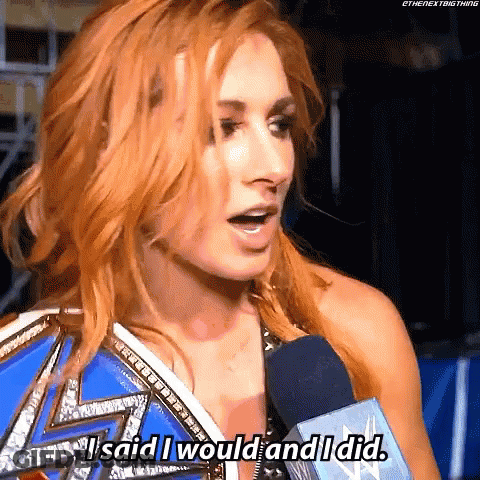 Female Wrestler Saying I Said I Would And I Did GIF
