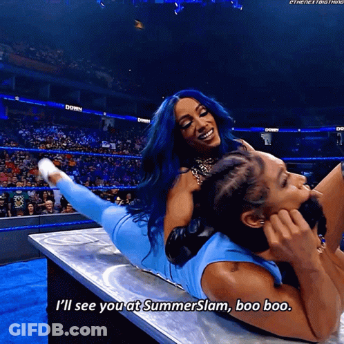 Female Wrestler Says I'll See You At Summerslam GIF