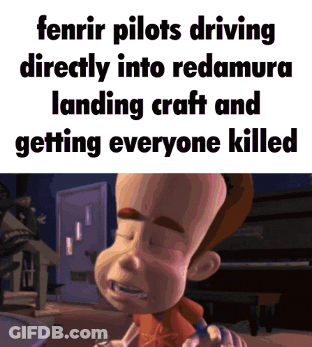 Fenrir Pilots Driving Into Redamura Landing Craft Getting Everyone Killed GIF