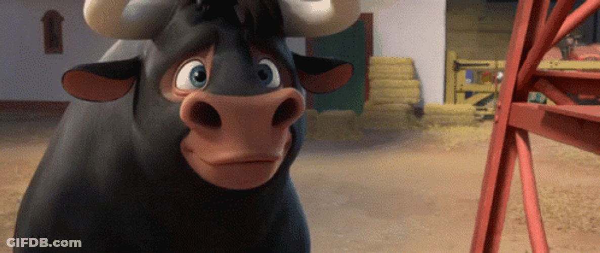 Ferdinand The Bull Being Cute GIF