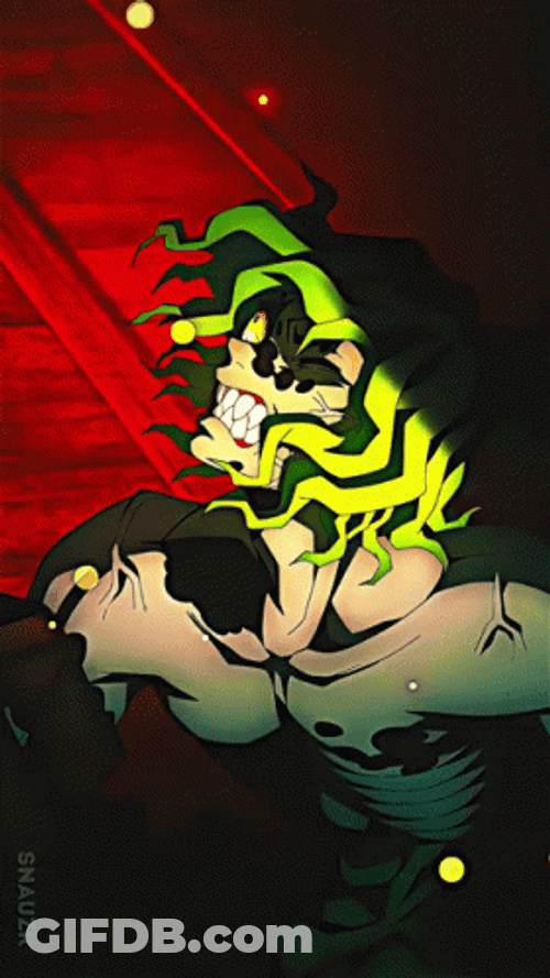 Ferocious Clash Between Tengen Vs Gyutaro GIF