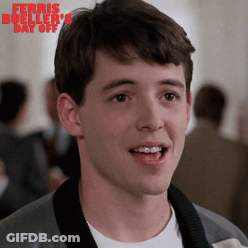 Ferris Bueller Jaw Drop Amazed GIF