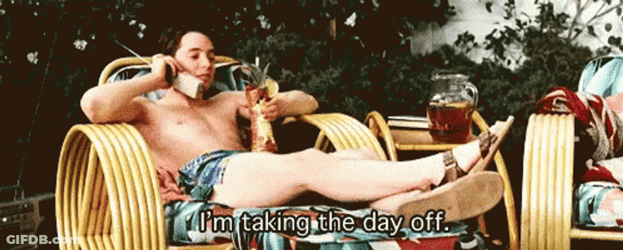 Ferris Bueller Taking Day Off GIF