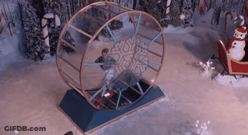Ferris Wheel With Snowflake GIF