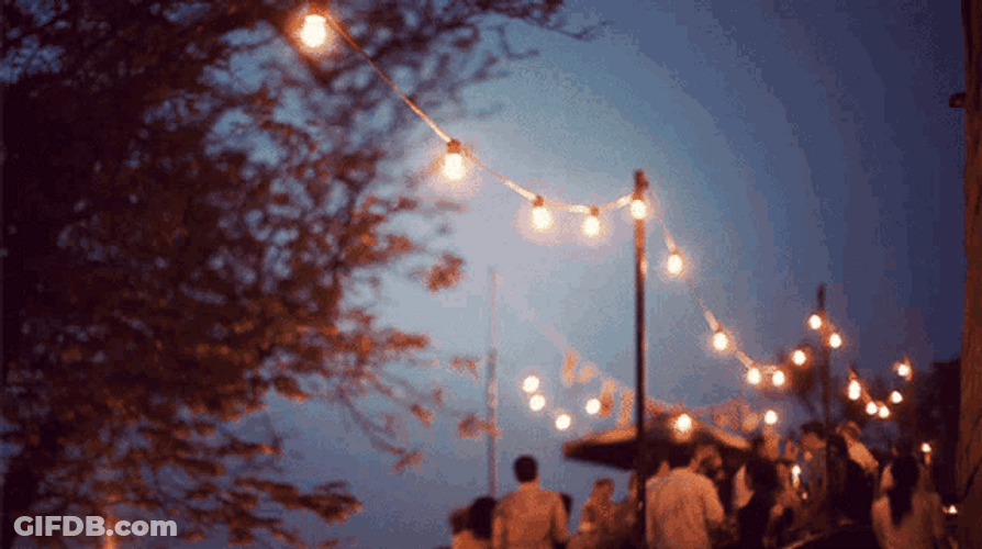 Festival City Lights Night Aesthetic GIF