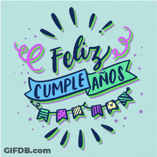 Festive Feliz Cumpleaños GIF