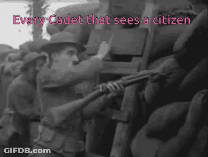 Few Cadet Fighting GIF