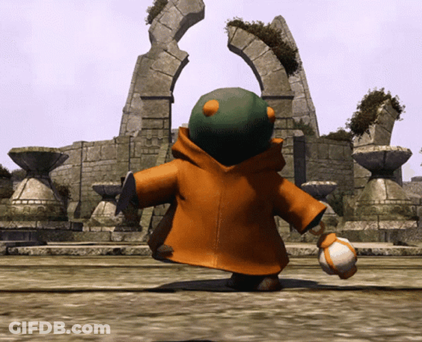 FFXIV Tonberry Jumping Around GIF