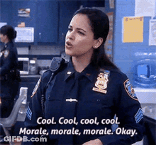 Fictional Character Amy Santiago Cool Cool Cool Morale GIF