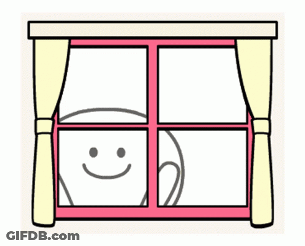 Fictional Character Looking Out The Window GIF