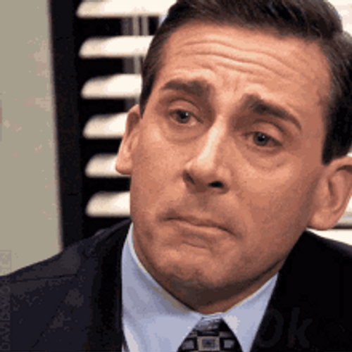 Fictional Character Michael Scott Crying Ok GIF