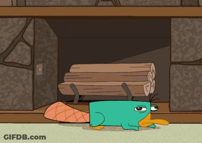 Fictional Character Perry The Platypus Angry Spying GIF