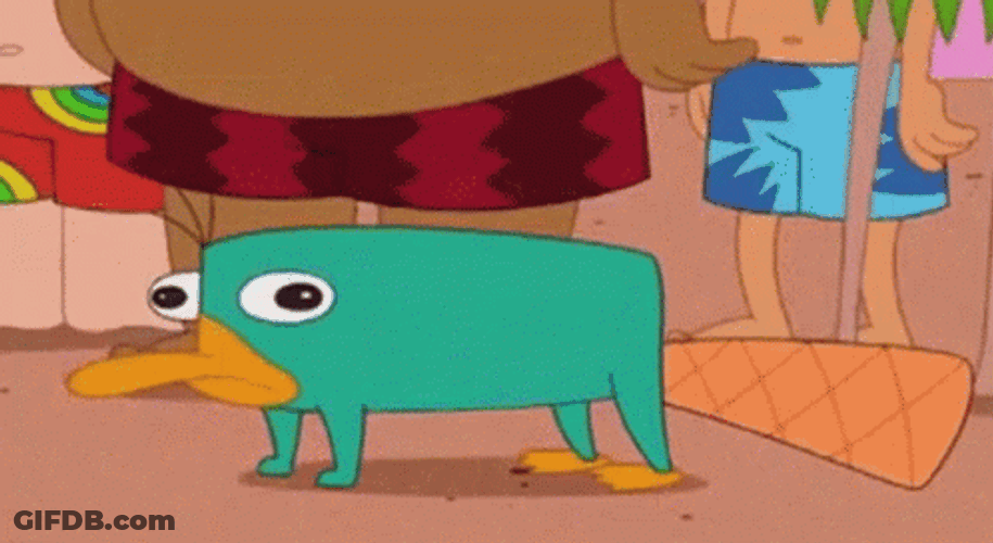 Fictional Character Perry The Platypus Trembling GIF