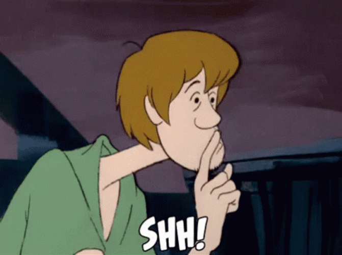 Fictional Character Shaggy Rogers Shh Shakes Head GIF