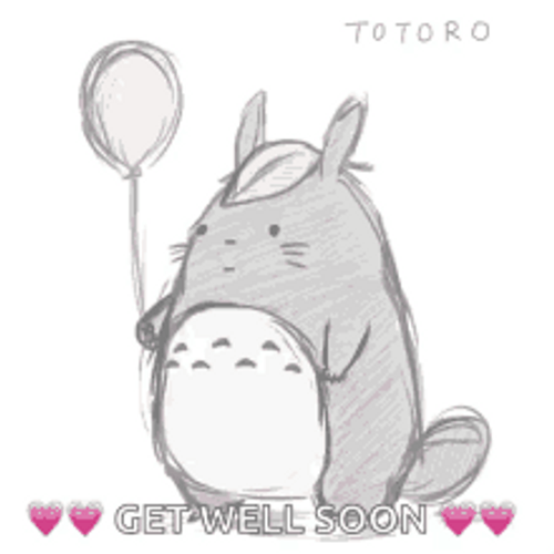 Fictional Character Totoro Get Well Soon GIF
