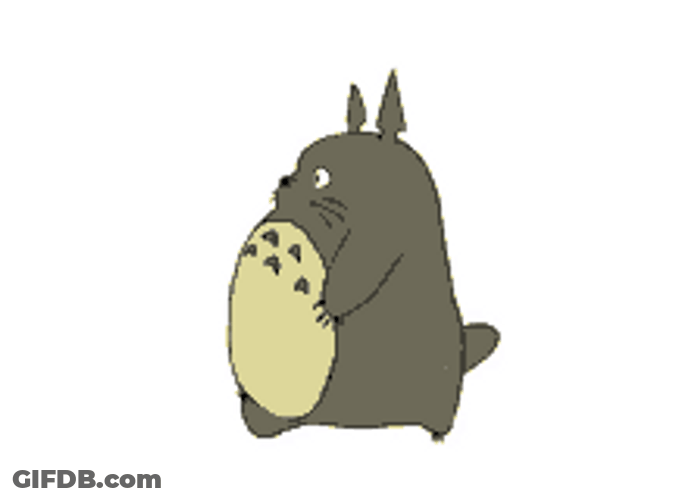 Fictional Character Totoro Walking GIF