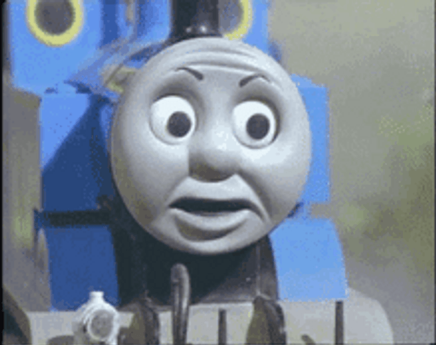 Fictional Train Thomas Looking Around GIF