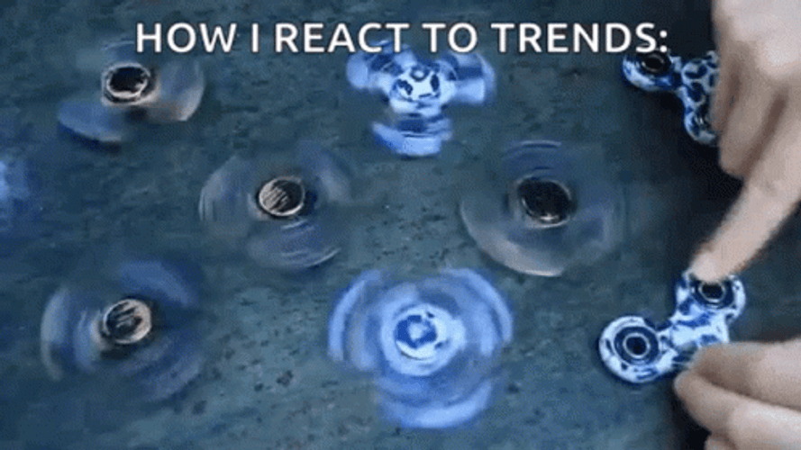 Fidget Spinner Thrown In The Trash Bin GIF