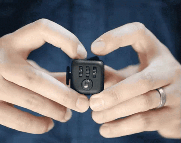 Fidget Toy Cube ADHD Hands GIF