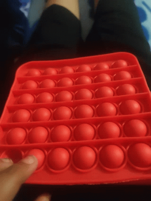 Fidget Toy Red Pop It Poke GIF