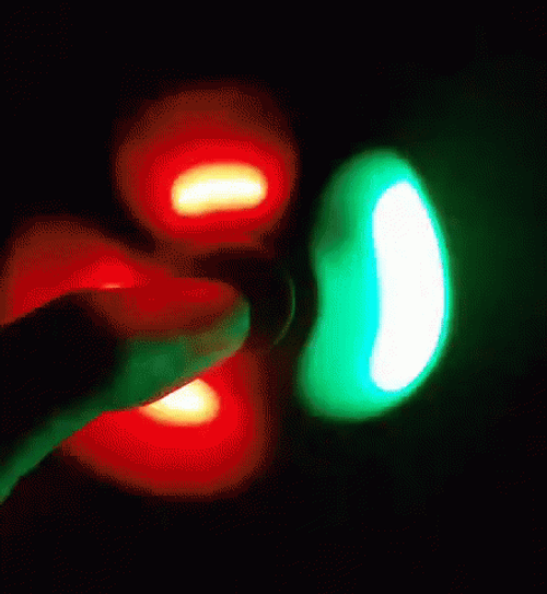 Fidget Toy Spinner LED Lights GIF