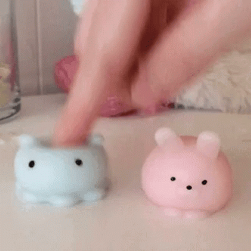 Fidget Toys Mochi Squishies Poke GIF