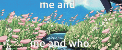Field Of Flowers Me And Me And Who GIF