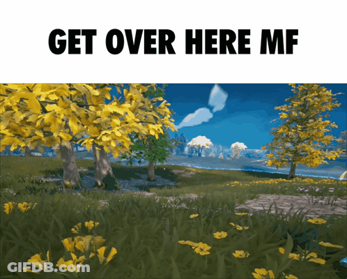 Field With Yellow Flowers Get Over Here MF GIF