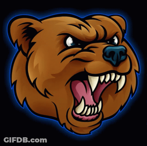Fierce Animated Bear GIF