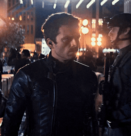 Fierce Bucky Barnes Winter Soldier GIF