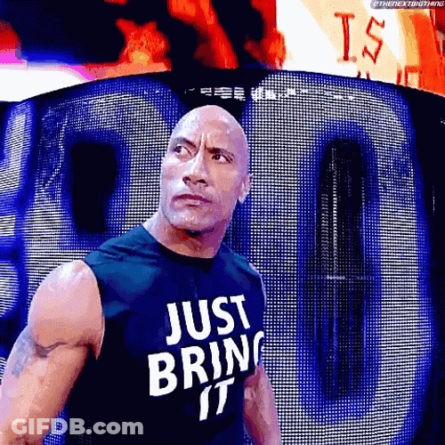 Fierce Dwayne Rock Eyebrow GIF