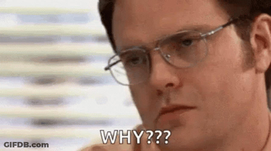 Fierce Eyes Dwight Schrute Why GIF